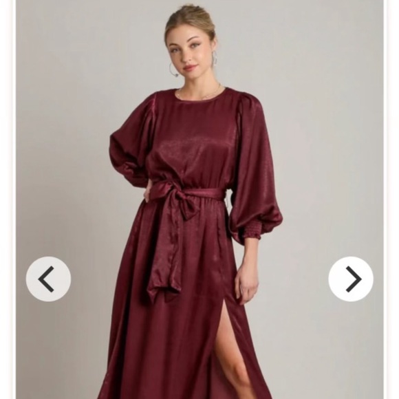 Umgee Dresses & Skirts - Umgee “Plum” Burgundy Dress